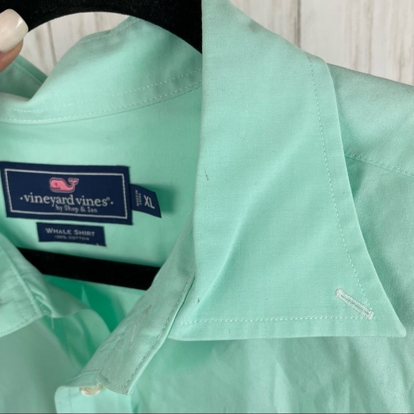 Vineyard Vines XL mint long sleeve button down dress shirt - Picture 6 of 6